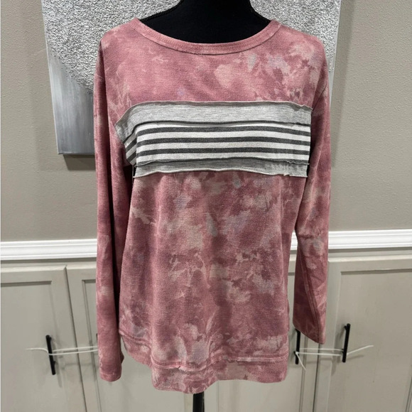 2/$15 Tie Dye Stripe Sweatshirt - Picture 2 of 4
